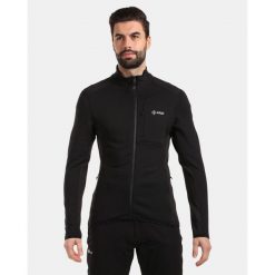Męska polarowa warstwa środkowa premium Kilpi PREMIO-M. Czarne bluzy sportowe męskie Kilpi, na zimę, m, bez wzorów, z polaru, bez kaptura, narciarskie. Za 587.30 zł.