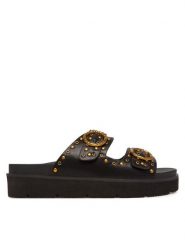 Pepe Jeans Klapki PLS90679 Czarny. Czarne klapki damskie Pepe Jeans, bez wzorów, z jeansu, bez obcasa, bez zapięcia. Za 269.99 zł.