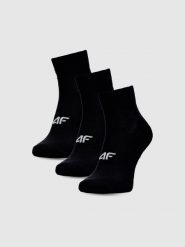 4F Skarpetki casual za kostkę (3-pack) męskie - multikolor 43-46. Czarne skarpety męskie 4F, bez wzorów, z bawełny. Za 49.99 zł.