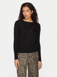 Vila Sweter Olina 14098889 Czarny Regular Fit. Czarne swetry nierozpinane damskie Vila, xs, bez wzorów, z syntetyku, bez kołnierzyka, bez ramiączek. Za 69.99 zł.