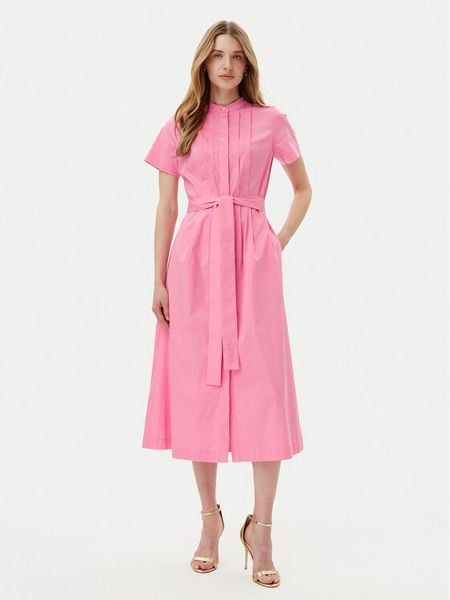 JOOP! Sukienka koszulowa 58 252D58Danci 30046638 Różowy Regular Fit. Czerwone sukienki damskie JOOP!, bez wzorów, z bawełny, bez kołnierzyka, bez ramiączek, koszulowe. Za 509.99 zł.