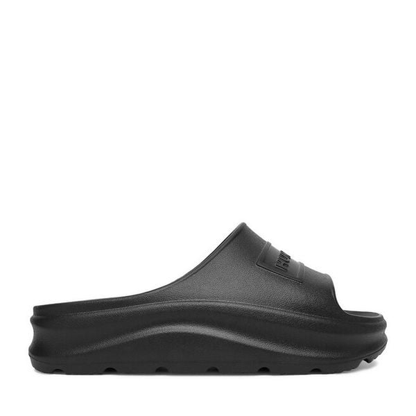 Klapki Hunter. Czarne klapki damskie Hunter, bez wzorów, bez obcasa, bez zapięcia. Za 129.99 zł.