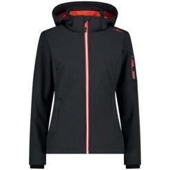 Kurtka damska turystyczna CMP 39A5006. Szare kurtki sportowe damskie CMP, bez wzorów, bez ramiączek, bez kaptura. W wyprzedaży za 314.99 zł.