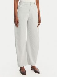 Eleh Spodnie materiałowe SS260146 Błękitny Regular Fit. Niebieskie spodnie materiałowe damskie Eleh, bez wzorów, z materiału. Za 381.99 zł.