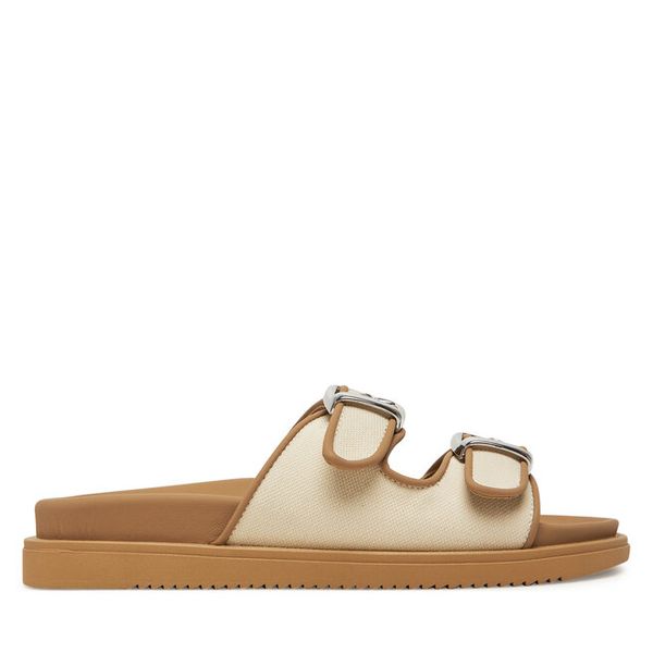 Klapki Marella. Brązowe klapki damskie Marella, bez wzorów, bez obcasa, bez zapięcia. Za 669.99 zł.