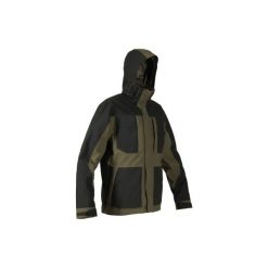Kurtka myśliwska IMPER Renfort 500. Brązowe kurtki męskie SOLOGNAC, xl, bez wzorów, z materiału, bez kaptura. Za 479.99 zł.