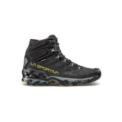 Skórzane buty trekkingowe La Sportiva Ultra Raptor II GTX. Czarne trekkingi męskie La Sportiva, z gore-texu, bez zapięcia. Za 935.00 zł.