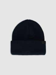 4F Czapka beanie z wełną merino uniseks - granatowa Uniwersalny. Niebieskie czapki męskie 4F, na zimę, bez wzorów, z wełny. Za 99.99 zł.