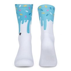 Skarpety sportowe Elitex Training Blue Glazed. Niebieskie skarpetki damskie ELITEX TRAINING, bez wzorów, z elastanu. Za 67.99 zł.