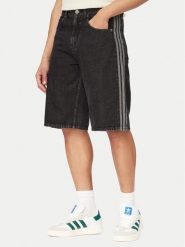 Adidas Szorty jeansowe adicolor Firebird KD1498 Czarny Loose Fit. Czarne szorty męskie Adidas, bez wzorów, z bawełny. Za 298.99 zł.