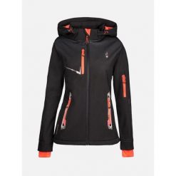 Damska kurtka wodoodporna Aulp Nelka. Czarne kurtki sportowe damskie Aulp, xl, bez wzorów, z lycry, bez ramiączek, bez kaptura, na fitness i siłownię. Za 371.00 zł.