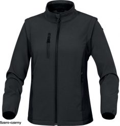 Delta Plus - BLUZA SOFTSHELL 96% POLIESTER 4% ELASTAN - ODPINANE RĘKAWY XS. Bluzy męskie DELTA PLUS, m, bez wzorów, z elastanu, bez ramiączek, bez kaptura. Za 182.64 zł.