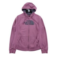 Second life - Bluza damska z kapturem na suwak The North Face - Jak nowy. Fioletowe bluzy damskie The North Face, l, bez wzorów, z materiału, bez ramiączek, z kapturem. Za 149.06 zł.