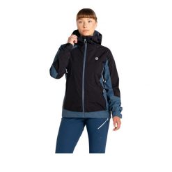 Kurtka Wodoodporna Damska Traversing. Czarne kurtki sportowe damskie Dare 2B, xl, bez wzorów, bez ramiączek, bez kaptura, trekkingowe. Za 240.99 zł.