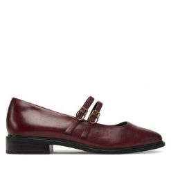 Baleriny Tamaris. Czerwone balerinki damskie Tamaris, bez wzorów, bez obcasa, bez zapięcia. Za 359.99 zł.