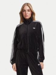 Adidas Bluza Velour LG4297 Czarny Loose Fit. Czarne bluzy damskie Adidas, m, bez wzorów, z bawełny, bez ramiączek, bez kaptura. Za 329.99 zł.
