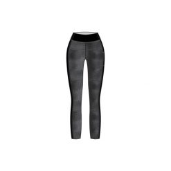 Legginsy fitness kardio 120 damskie. Szare legginsy damskie DOMYOS, bez wzorów, z elastanu. W wyprzedaży za 49.99 zł.