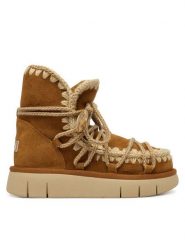 Mou Śniegowce MU.FW531024A Brązowy. Brązowe śniegowce damskie Mou, ze skóry, bez zapięcia. Za 1,139.00 zł.