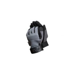 Rękawice ochronne Ferrata II Gatunek. Czarne rękawiczki damskie VOLVEN, bez wzorów. Za 99.99 zł.