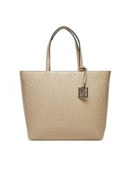Armani Exchange Torebka 942650 CC793 U1092 Beżowy. Brązowe shopperki damskie Armani Exchange, bez wzorów, ze skóry, bez dodatków. Za 449.99 zł.