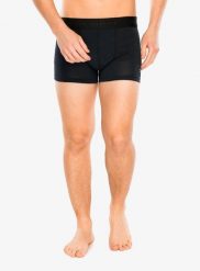 Bokserki termoaktywne męskie Sensor Merino Cordura Boxers. Czarne bokserki męskie Sensor, bez wzorów, ze skóry. Za 164.99 zł.