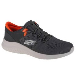 Buty do chodzenia męskie Skechers Ultra Flex 20. Szare buty sportowe męskie Skechers, bez wzorów, z materiału, bez zapięcia, trekkingowe. Za 269.99 zł.