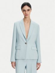 PINKO Marynarka 104930 A213 Błękitny Regular Fit. Niebieskie marynarki i żakiety damskie Pinko, bez wzorów, z wiskozy, bez kołnierzyka, bez ramiączek. Za 889.99 zł.