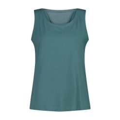 Top damska turystyczne CMP 35N5546. Zielone topy damskie CMP, s, bez wzorów, sportowe, bez kołnierzyka, bez ramiączek. Za 182.50 zł.