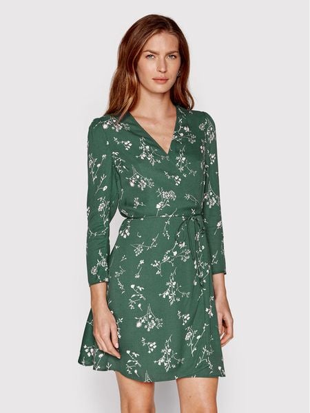 Samsøe Samsøe Sukienka letnia Britt F22200187 Zielony Regular Fit. Zielone sukienki damskie Samsøe & Samsøe, na lato, l, bez wzorów, z wiskozy, bez kołnierzyka, bez ramiączek. Za 469.99 zł.