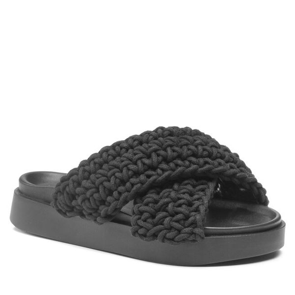 Klapki Inuikii. Czarne klapki damskie Inuikii, bez wzorów, bez obcasa, bez zapięcia. Za 1,079.00 zł.