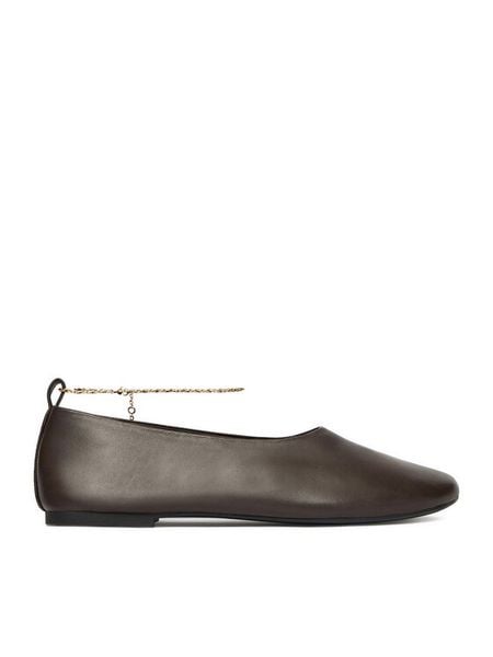 GINO ROSSI Baleriny EO-V2198-73 Brązowy. Brązowe balerinki damskie Gino Rossi, bez wzorów, ze skóry, bez obcasa, bez zapięcia. Za 135.99 zł.