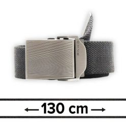Pasek Materiałowy, Militarny Grafitowy, Solidny, 130 cm, Klamra Zamykana Manualnie -Pako Jeans. Szare paski męskie Pako Jeans, z jeansu, klasyczne. Za 49.00 zł.