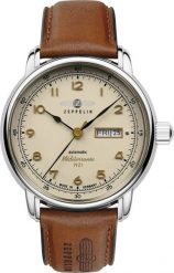 Zegarek Zeppelin Zegarek męski Zeppelin 9664-5 brązowy. Brązowe zegarki męskie Zeppelin, bez wzorów. Za 1,387.50 zł.