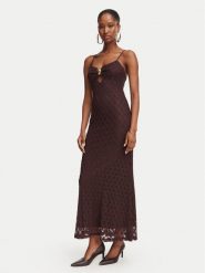 Bardot Sukienka koktajlowa Karla 60457DB Brązowy ciemny Slim Fit. Brązowe sukienki damskie Bardot, bez wzorów, z syntetyku, wizytowe, bez kołnierzyka, bez ramiączek. Za 594.99 zł.