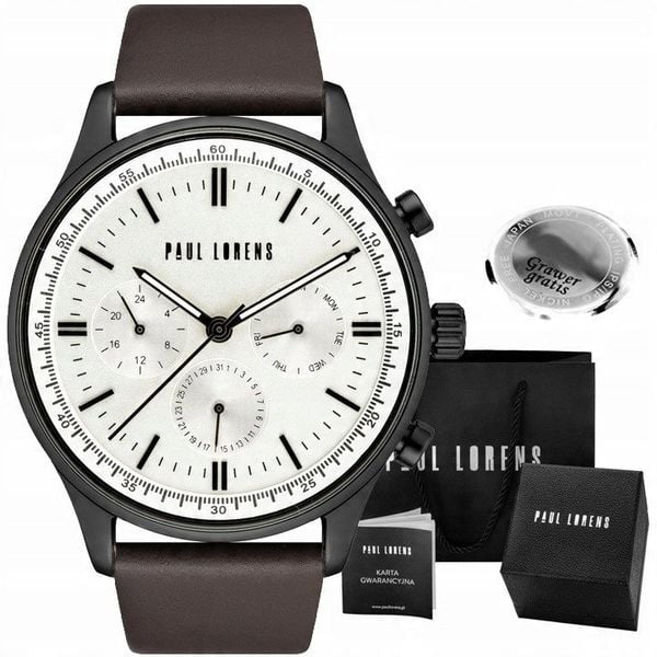 Zegarek męski Paul Lorens FABER-3B1-2 Z GRAWEREM. Zegarki męskie Paul Lorens, bez wzorów. Za 219.00 zł.