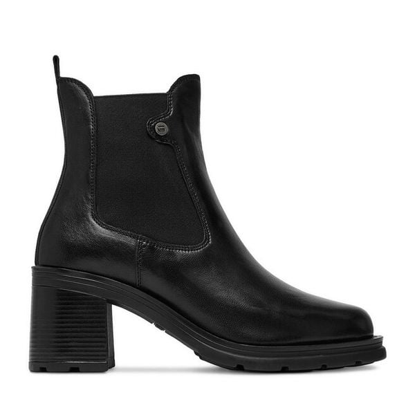 Botki G-Star. Czarne botki damskie G-Star, bez wzorów, retro, bez obcasa, na słupku, bez zapięcia. Za 379.99 zł.