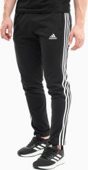 Adidas Spodnie męskie adidas Essentials Single Jersey Tapered Open Hem 3-Stripes czarne IC0044 S. Czarne spodnie sportowe męskie Adidas, m, bez wzorów, z jersey. Za 169.99 zł.