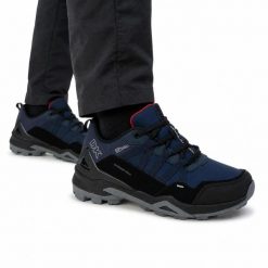 Buty męskie sportowe trekkingowe turystyczne DK VENOM VB17920 NAVY. Czarne trekkingi męskie DK, z materiału, bez zapięcia. Za 199.00 zł.
