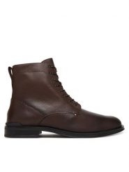 Tommy Hilfiger Kozaki Corporate FM0FM05577 Brązowy. Brązowe buty zimowe męskie Tommy Hilfiger, bez wzorów, ze skóry, bez obcasa, bez zapięcia. Za 799.99 zł.