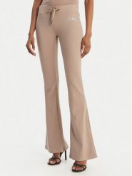 Juicy Couture Spodnie dresowe Christine JCWBJ126309 Beżowy Flared Leg. Brązowe spodnie dresowe damskie Juicy Couture, bez wzorów, z bawełny. Za 349.99 zł.