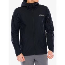 Kurtka przeciwwiatrowa męska Columbia Loop Trail II Windbreaker. Czarne kurtki męskie Columbia, m, bez wzorów, z softshellu, bez kaptura, trekkingowe. Za 379.99 zł.