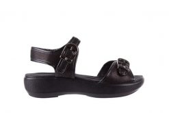 Sandały Azaleia 355 789 Point Black, Czarny, Materiał - 38. Czarne sandały damskie Azaleia, bez wzorów, z materiału, bez obcasa, bez zapięcia. W wyprzedaży za 62.10 zł.