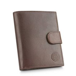 Portfel klasyczny BETLEWSKI BPM-VTCC-67 c. brązowy. Brązowe portfele męskie Betlewski, bez wzorów, ze skóry. Za 139.99 zł.