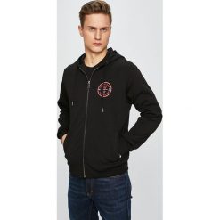 Versace Jeans - Bluza. Czarne bluzy męskie Versace Jeans, m, bez wzorów, z bawełny, z kapturem. W wyprzedaży za 499.90 zł.