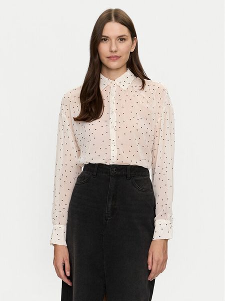 Brave Soul Koszula LSH-272DOTTICREA Écru Regular Fit. Koszule damskie Brave Soul, xl, bez wzorów, z syntetyku, bez kołnierzyka, bez ramiączek. Za 79.99 zł.