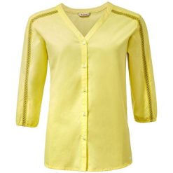 Koszula damska 3/4 VAUDE Skomer II. Zielone koszule damskie Vaude, s, bez wzorów, z bawełny, bez kołnierzyka, bez ramiączek. Za 314.00 zł.