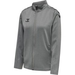 Bluza sportowa damska Hummel half zip Core XK. Szare bluzy damskie Hummel, s, bez wzorów, z dresówki, sportowe, bez ramiączek, bez kaptura. W wyprzedaży za 181.60 zł.