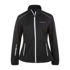 Kurtka do narciarstwa biegowego damska Endurance Zora XCS. Czarne kurtki sportowe damskie Endurance, bez wzorów, z softshellu, bez ramiączek, bez kaptura, narciarskie. Za 299.99 zł.