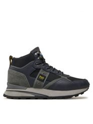 Blauer Trzewiki Mars04 F4MARS04/LEC Granatowy. Niebieskie botki męskie Blauer, bez wzorów, z materiału, bez obcasa, bez zapięcia. Za 399.99 zł.