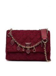 Guess Torebka Giully II HWCG96 73200 Bordowy. Czerwone torebki do ręki damskie Guess, z aplikacjami, z materiału, bez dodatków. Za 399.99 zł.